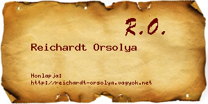 Reichardt Orsolya névjegykártya